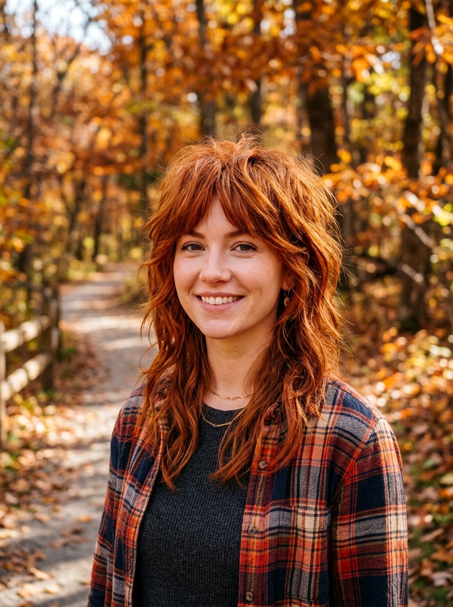 Ginger Red Wolf Cut - 20 hair color ideas for wolf cuts - 20 hair color ideas for wolf cuts