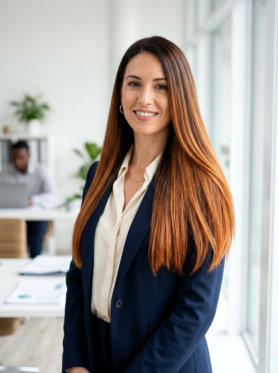 Ginger Spice Balayage On Straight Brunette Hair - 20 ginger spice balayage on brunette hair - 20 ginger spice balayage on brunette hair