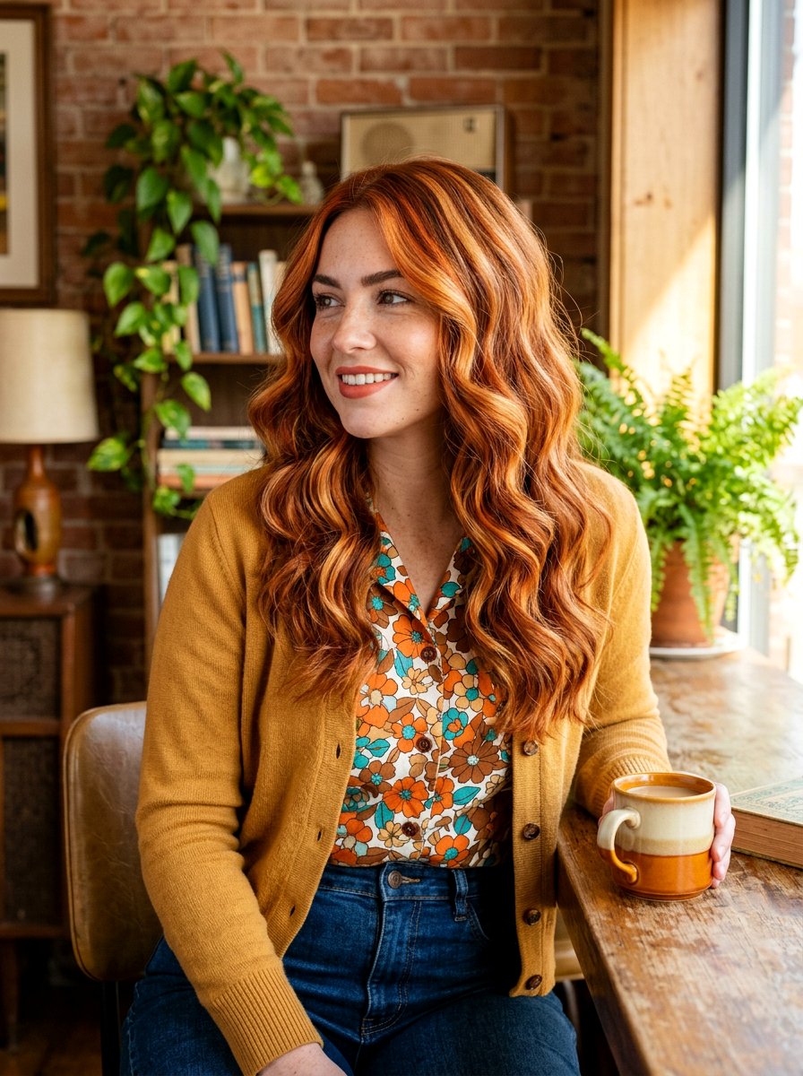 Ginger Spice Balayage With Chunky Highlights - 20 ginger spice balayage on brunette hair - 20 ginger spice balayage on brunette hair