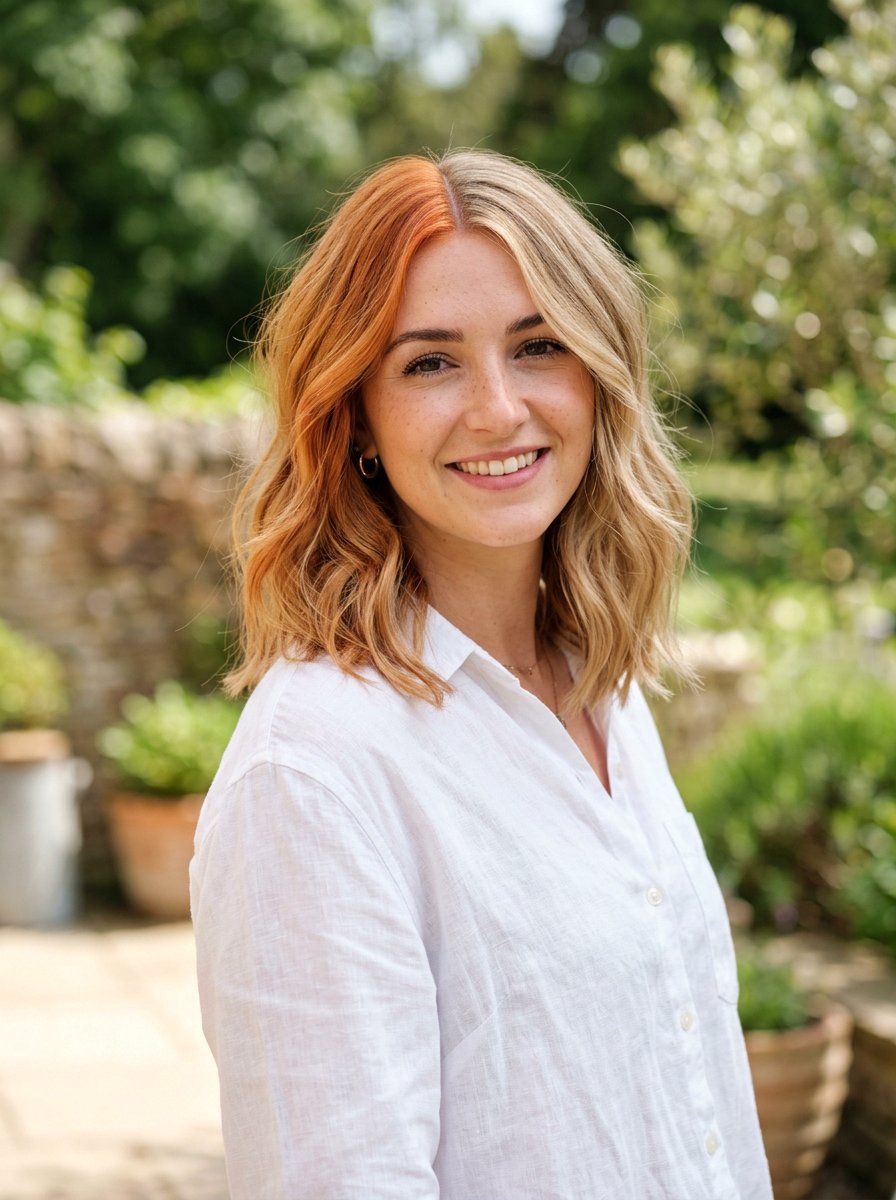 Ginger and Blonde Split Dye - 20 red and blonde split dye hair - 20 red and blonde split dye hair