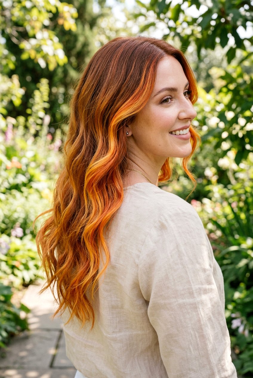 Ginger copper balayage - 20 copper balayage hair color - 20 copper balayage hair color