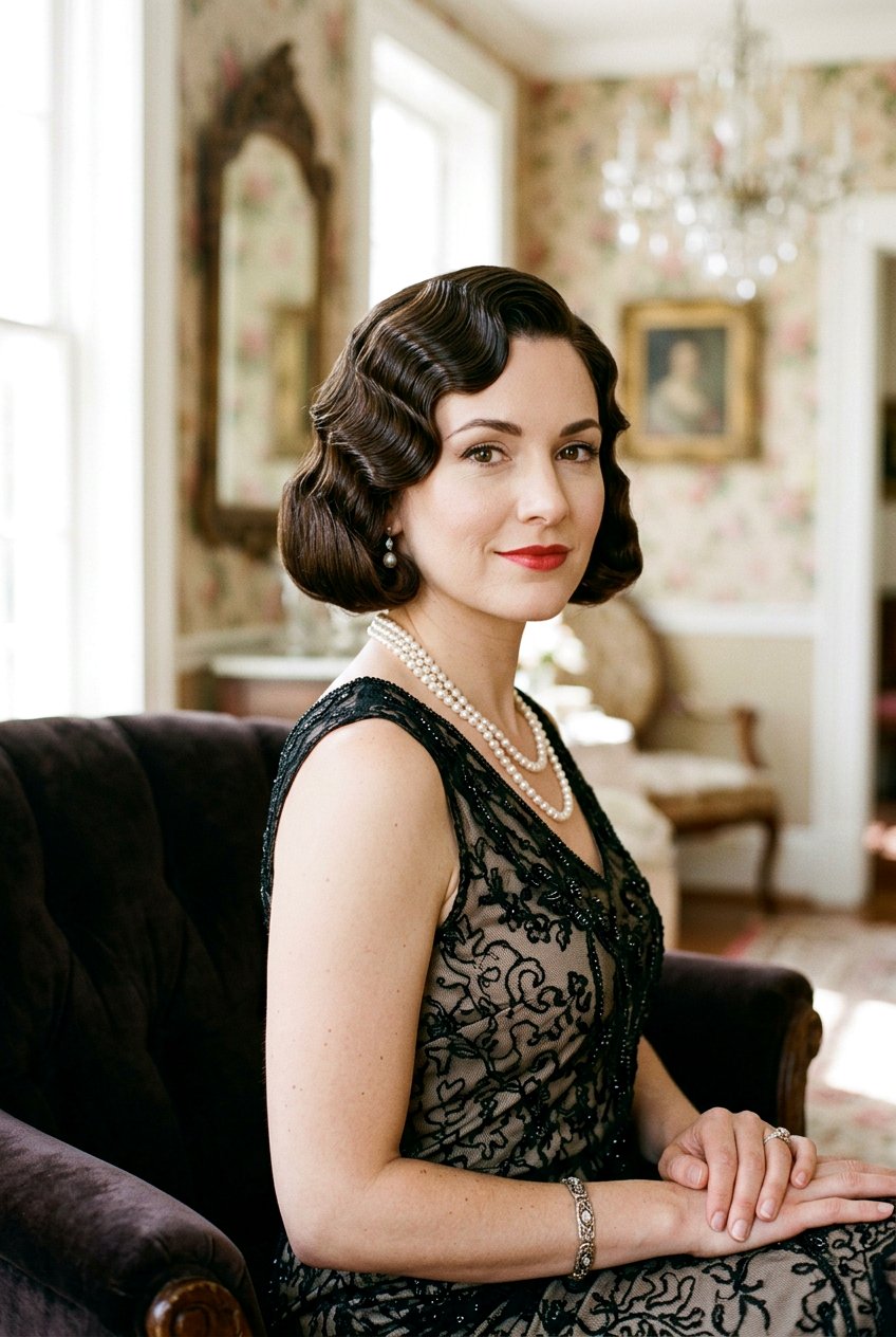 Glamorous Finger Waves - 20 best date night hairstyle ideas - 20 best date night hairstyle ideas