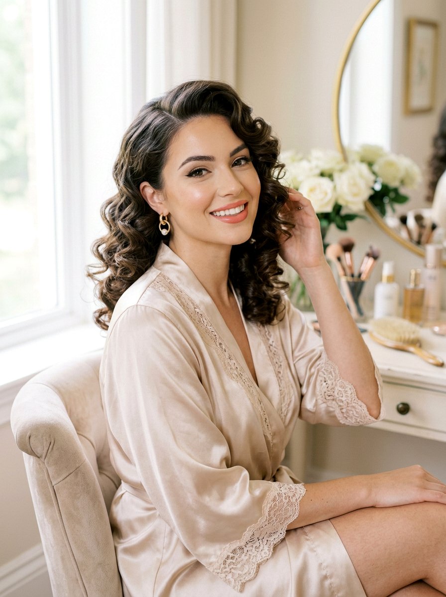 Glamorous Pin Curls - 20 glamorous old hollywood hair ideas - 20 glamorous old hollywood hair ideas