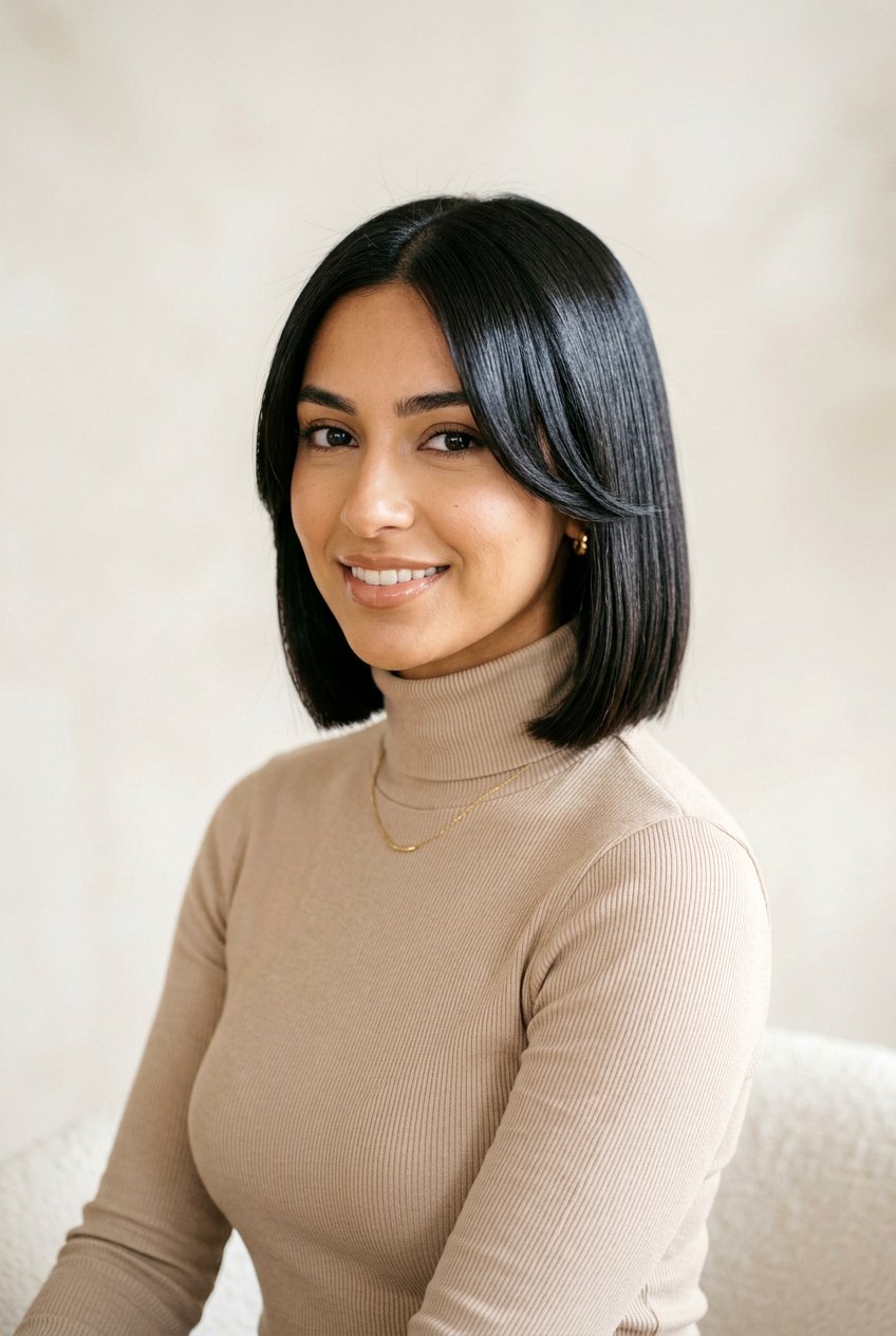 Glass Hair Bob With Face Framing - 20 glass hair bob - 20 glass hair bob