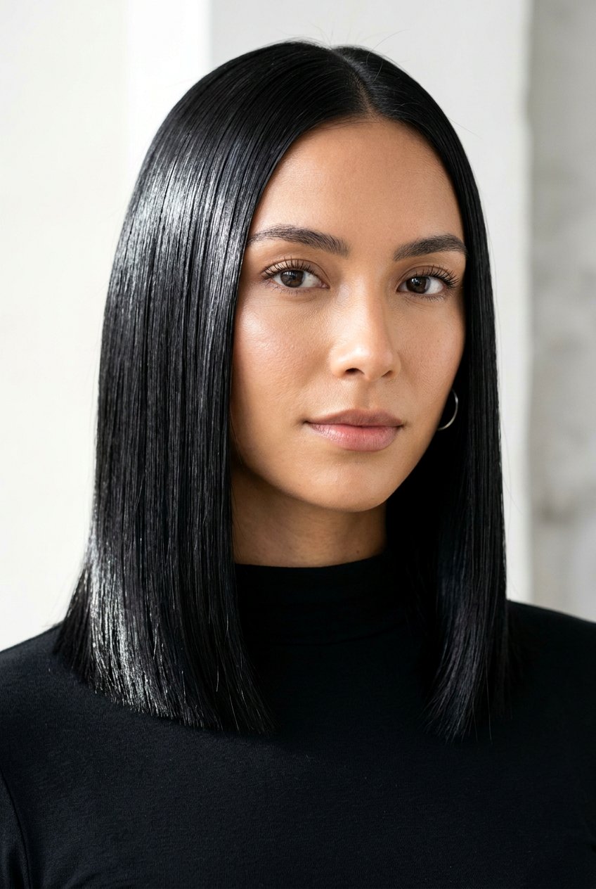 Glass Hair Finish - 20 pin straight hairstyles - 20 pin straight hairstyles