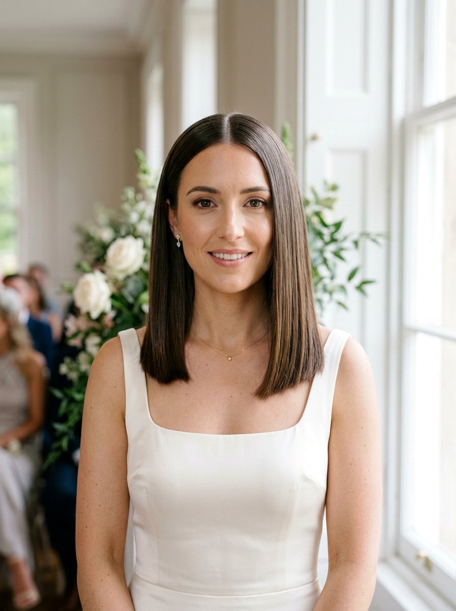 Glass Hair Shoulder Length Wedding Hair - 20 wedding hairstyles for shoulder length hair - 20 wedding hairstyles for shoulder length hair