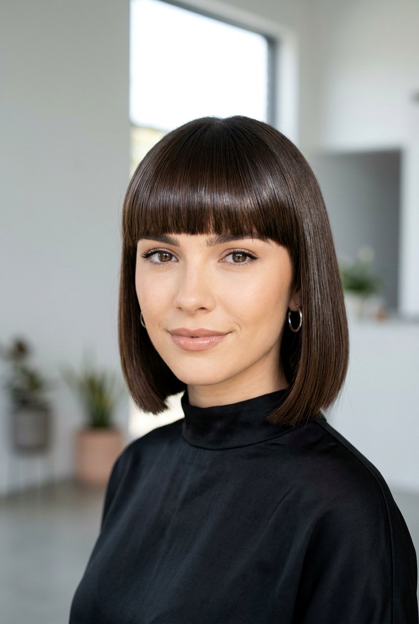 Glass Hair With Bangs - 20 glass hair haircut - 20 glass hair haircut