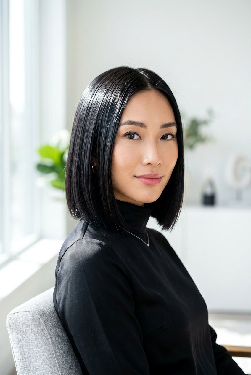 Glass hair look - 20 sleek straight hairstyles - 20 sleek straight hairstyles