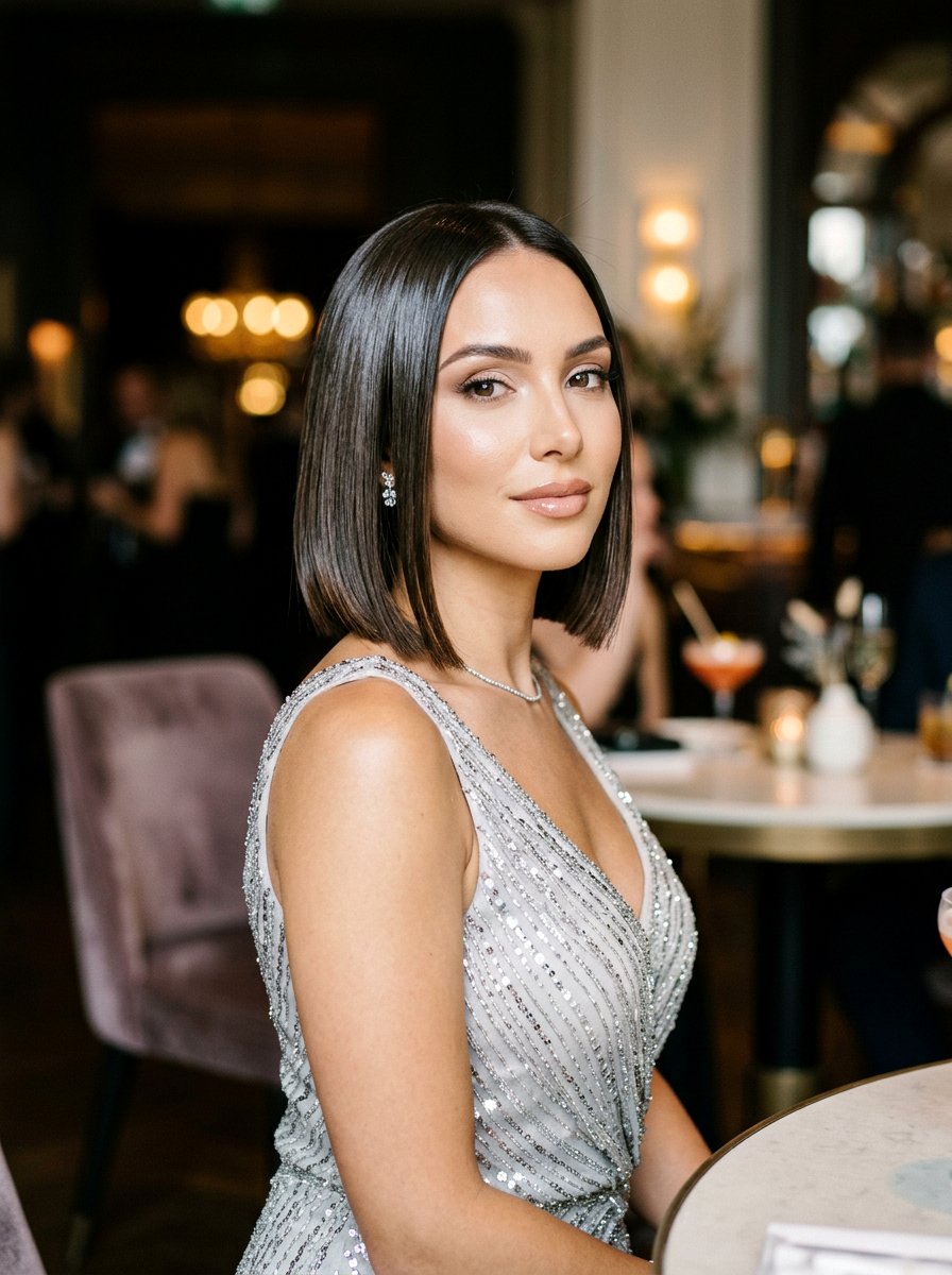 Glassy Blunt Bob - 20 quiet luxury bob haircut - 20 quiet luxury bob haircut