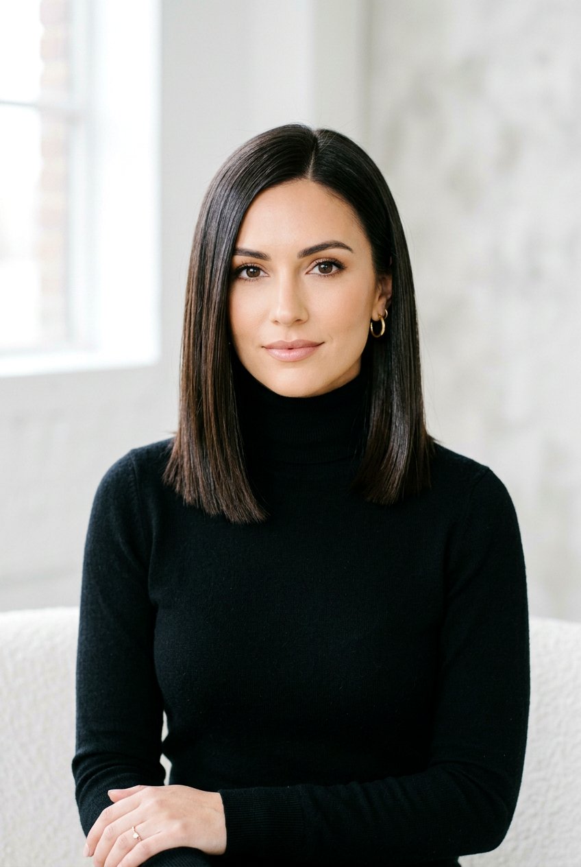 Glassy Blunt Lob - 20 quiet luxury lob haircut - 20 quiet luxury lob haircut