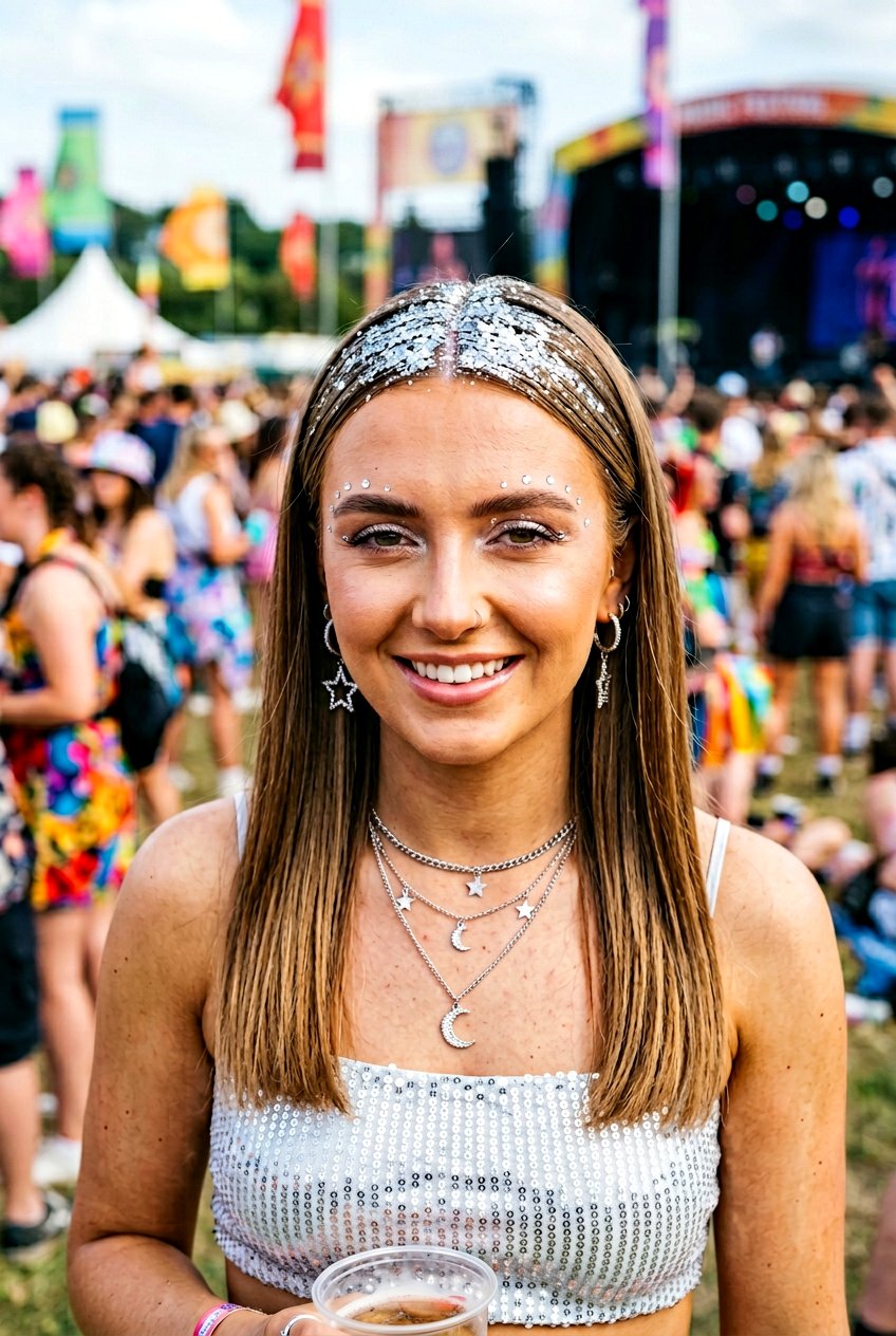 Glitter Roots Part - 20 concert hairstyle for shoulder length hair - 20 concert hairstyle for shoulder length hair