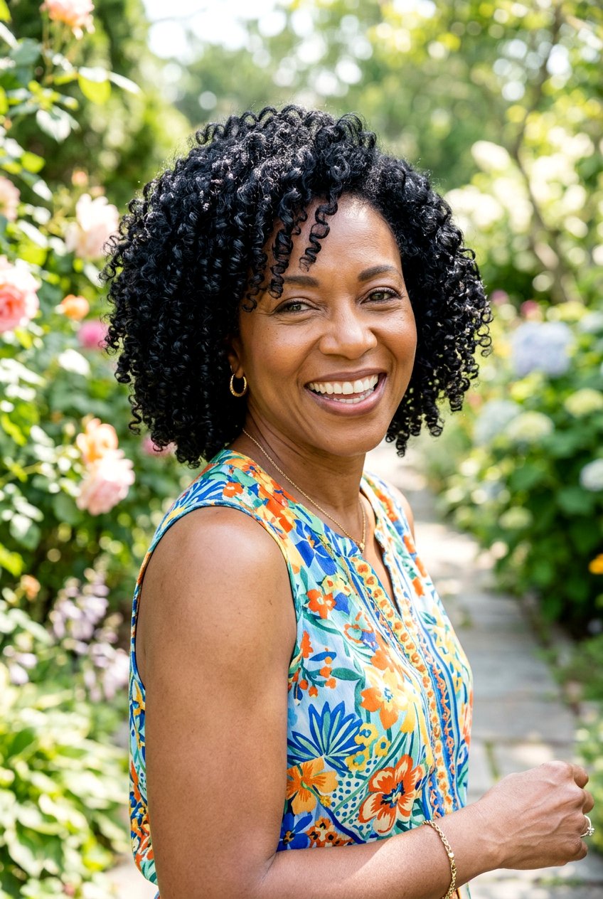 Glossy Black Curly Hair - 20 glossy black hair color for women over 50 - 20 glossy black hair color for women over 50