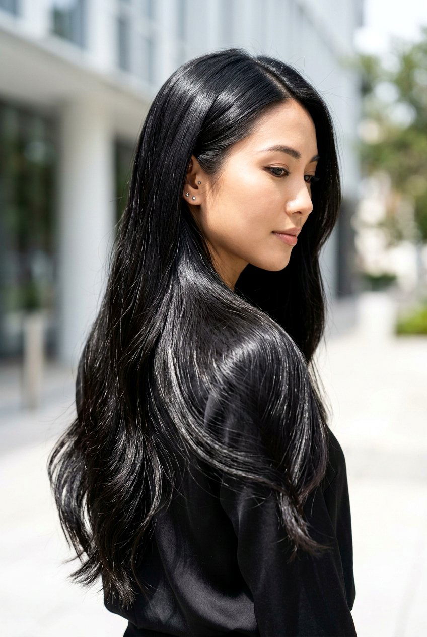 Glossy Black Hair Color - 20 soft black hair color - 20 soft black hair color