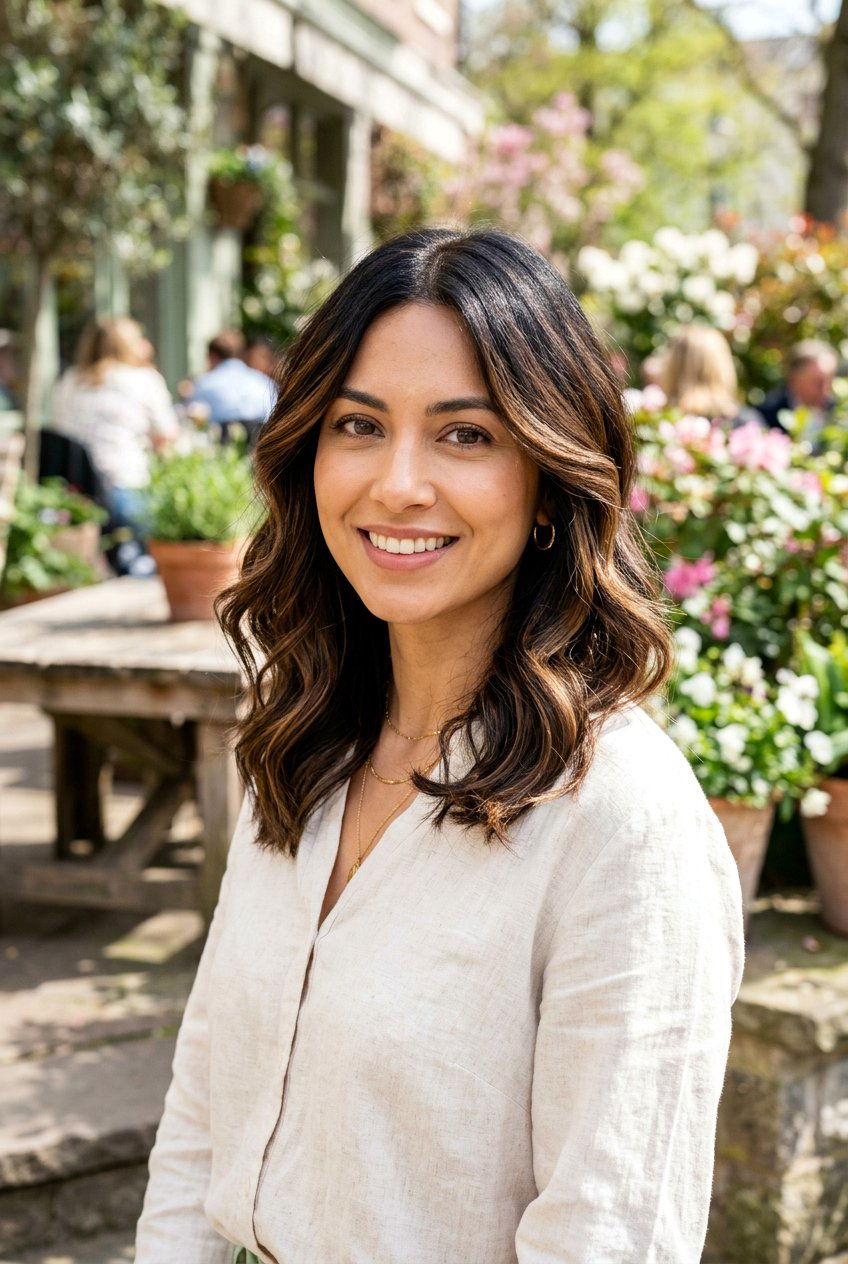 Glossy Brown Balayage On Black Hair - 20 glossy brown black balayage - 20 glossy brown black balayage