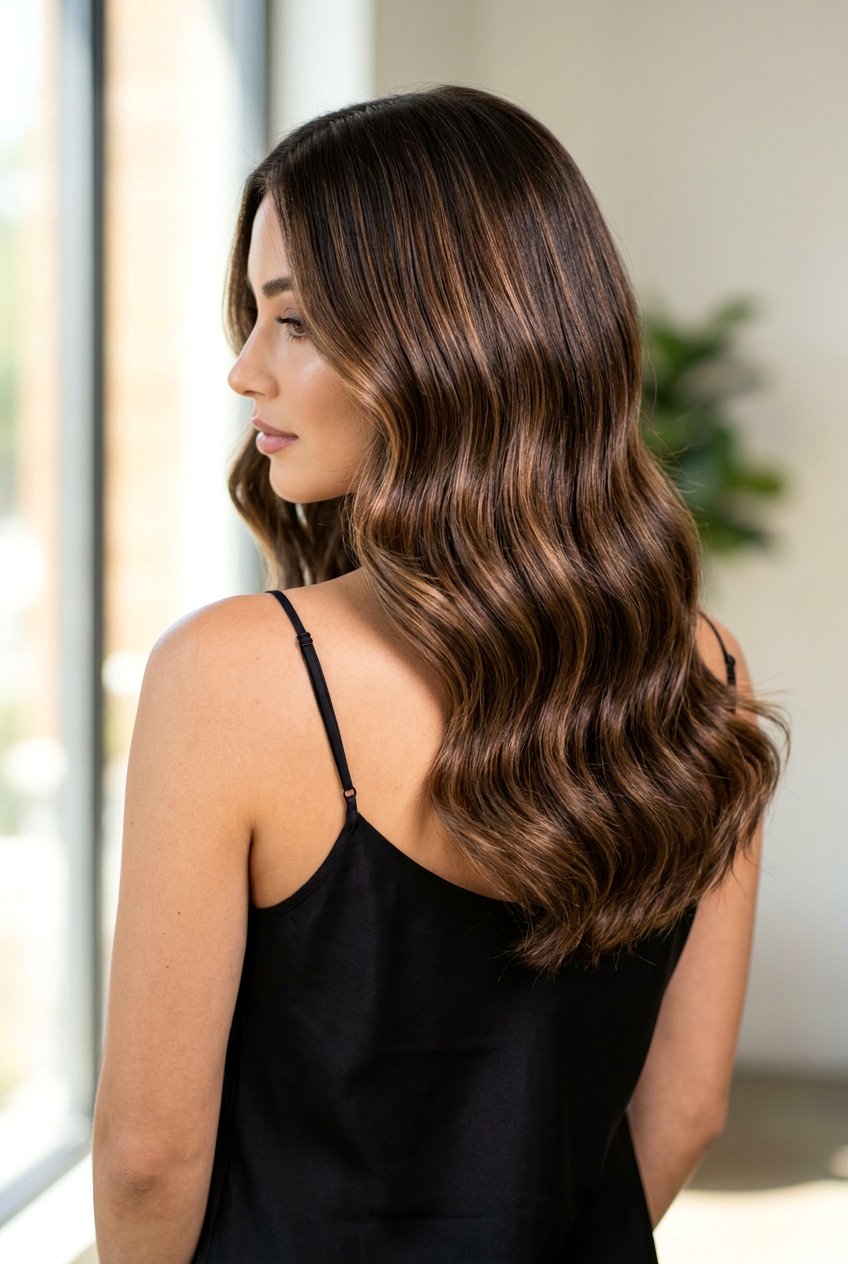 Glossy Dimensional Brunette Hair - 20 dimensional brunette hair - 20 dimensional brunette hair