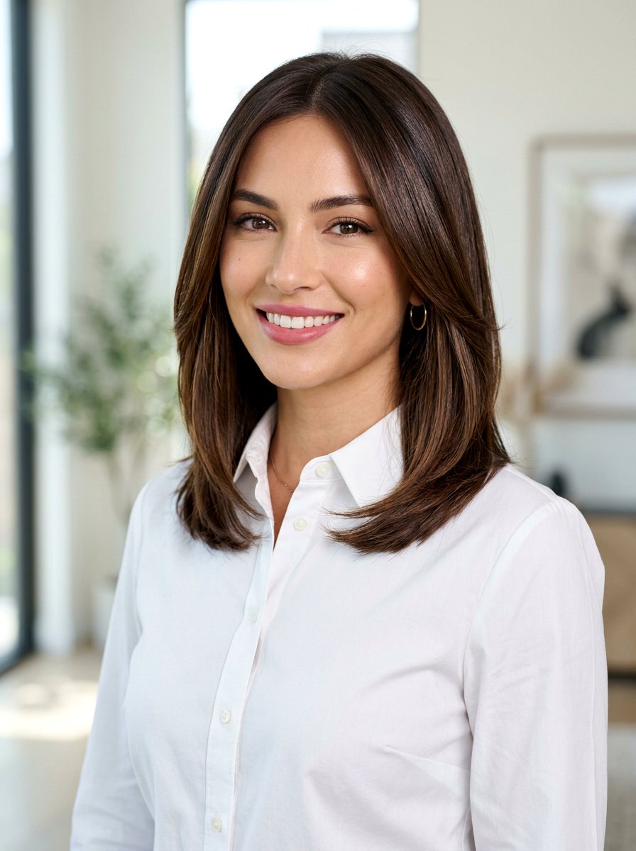 Glossy Layered Lob Haircut - 20 glossy layered shoulder length haircut - 20 glossy layered shoulder length haircut