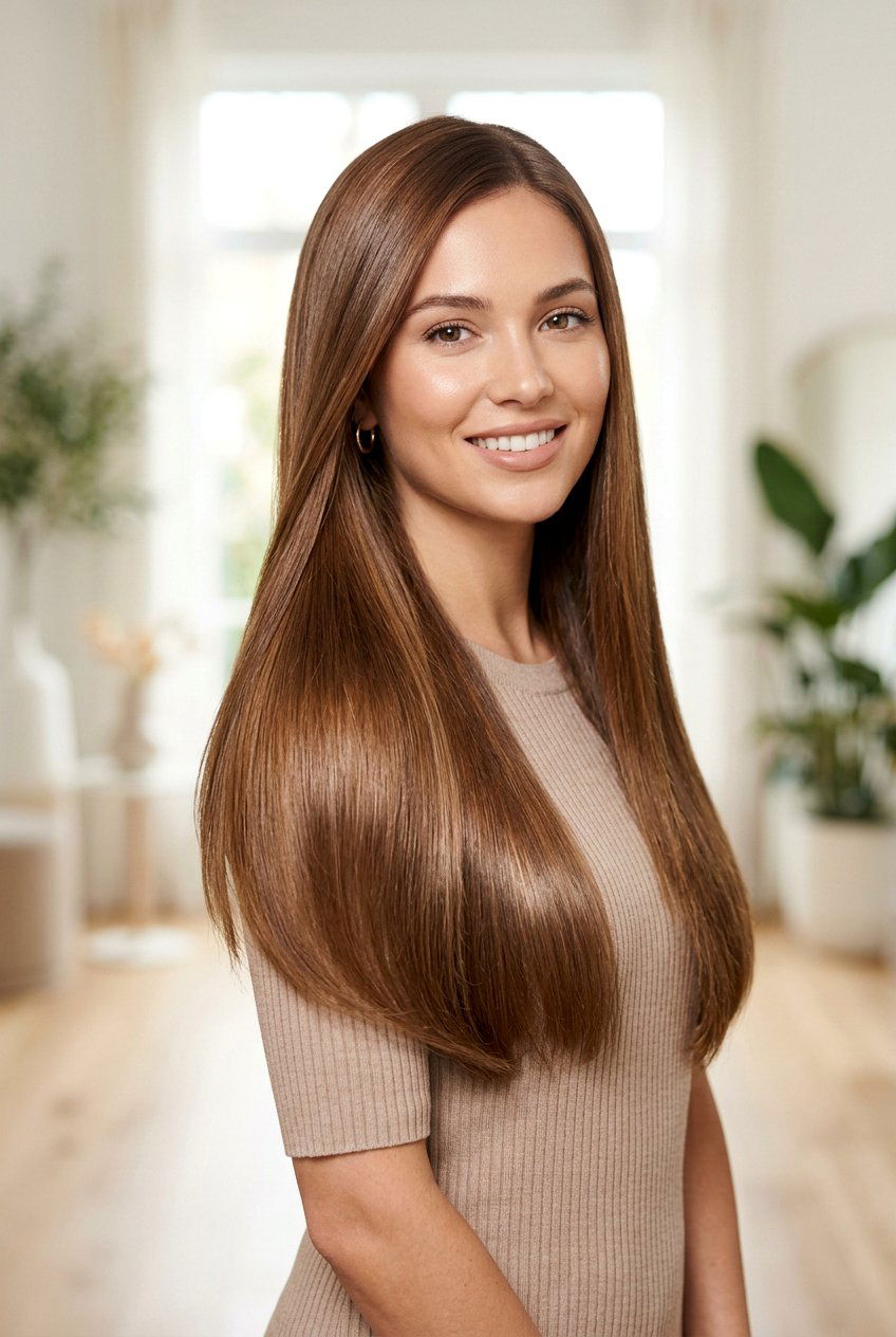 Glossy Toffee Brunette Hair Color - 20 hair color ideas for neutral undertones - 20 hair color ideas for neutral undertones