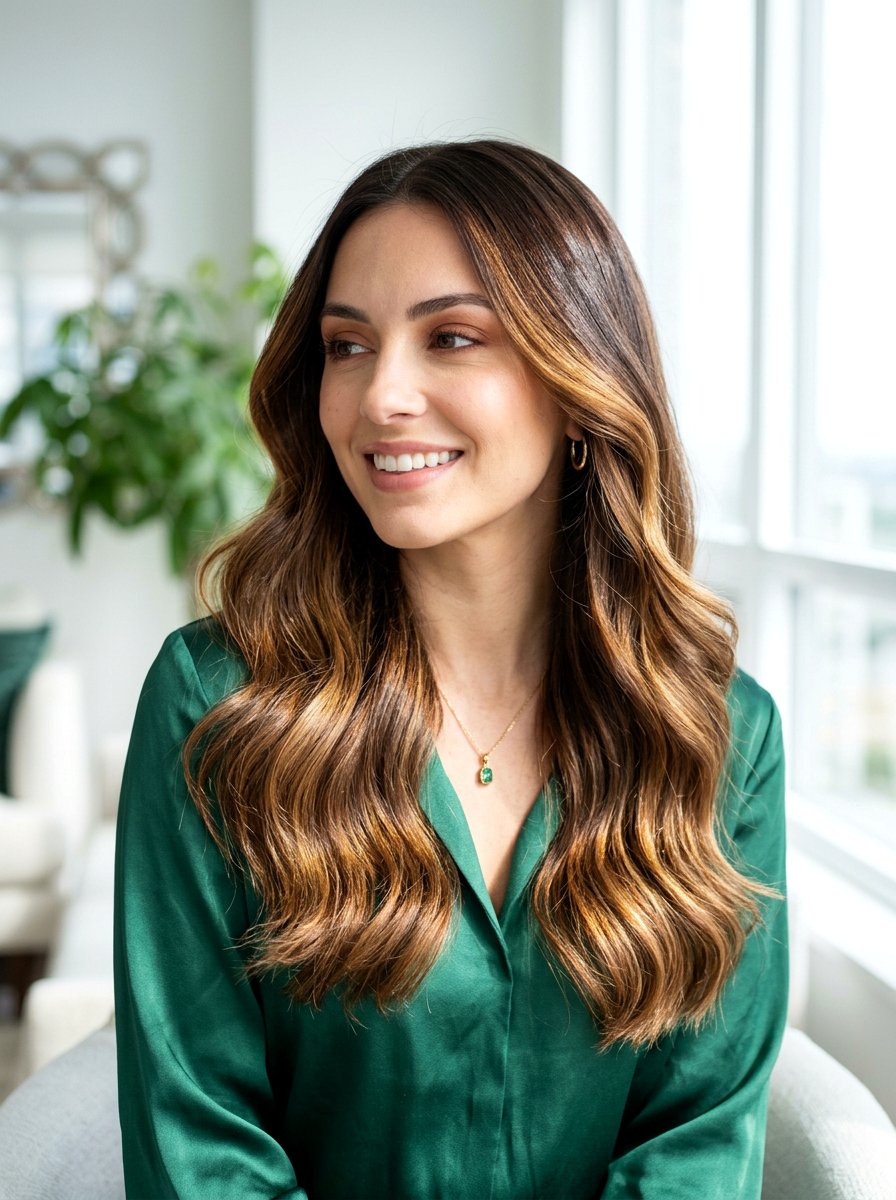 Glossy Walnut Brunette Caramel Balayage - 20 walnut brunette with caramel balayage - 20 walnut brunette with caramel balayage