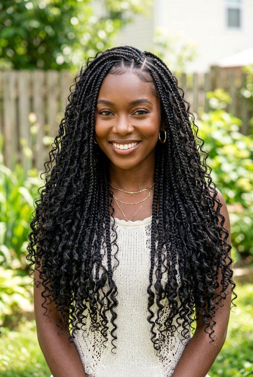 Goddess Bohemian Box Braids - 20 bohemian box braids - 20 bohemian box braids
