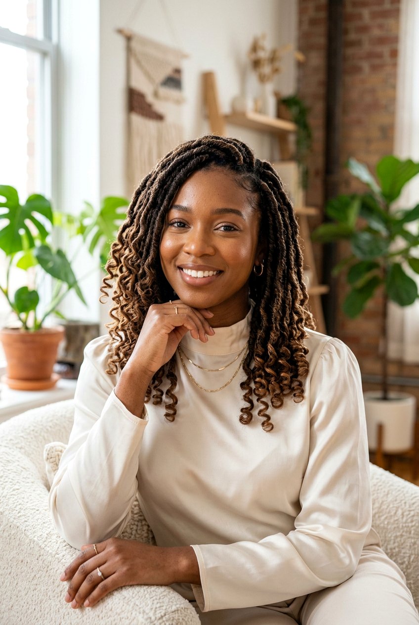 Goddess Boho Faux Locs - 20 boho faux loc hairstyles - 20 boho faux loc hairstyles