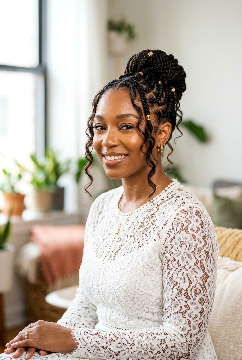 Goddess Braided Bun - 20 braided bun for black women - 20 braided bun for black women