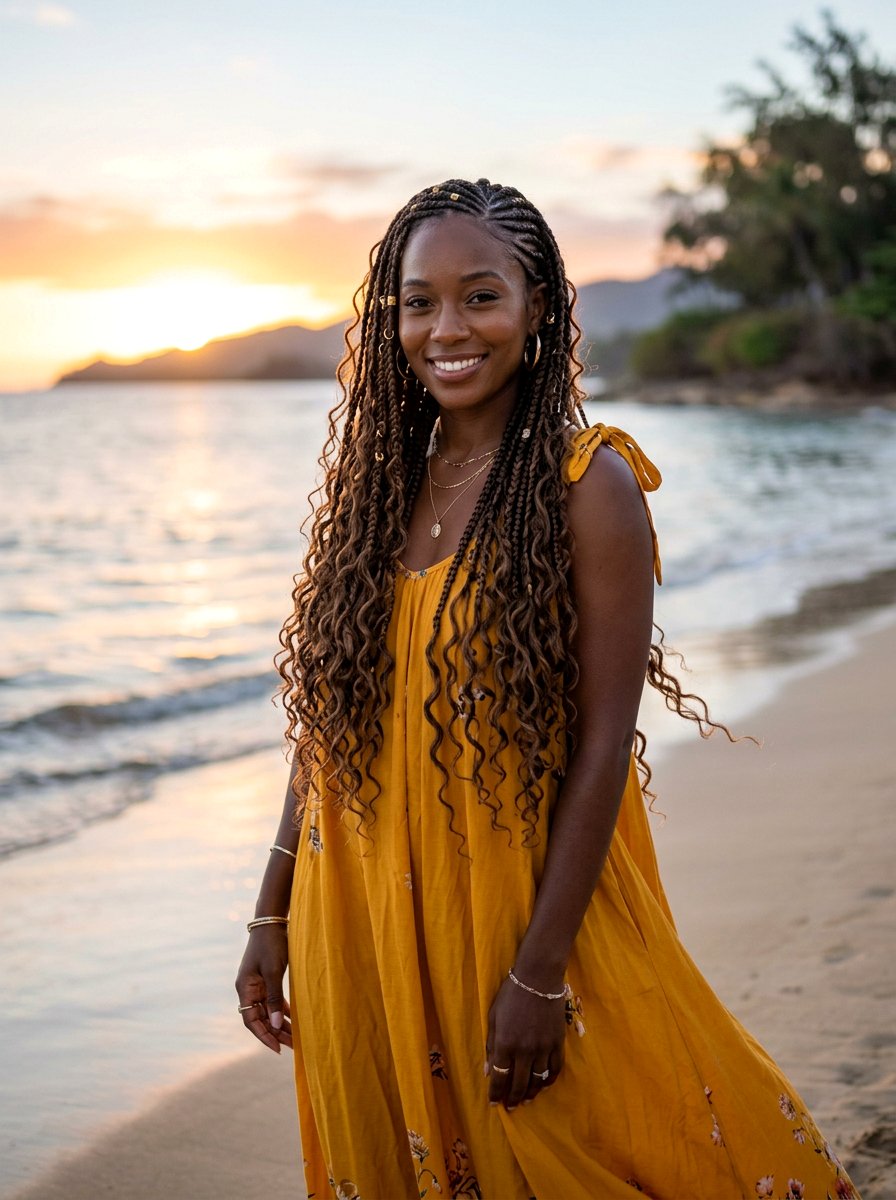 Goddess Braids - 20 vacation braid styles for black women - 20 vacation braid styles for black women