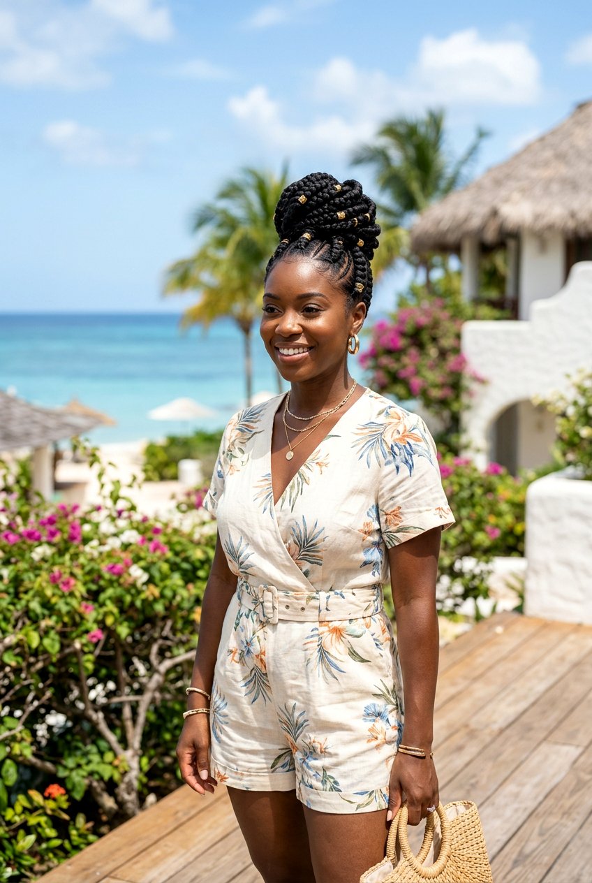 Goddess Braids - 20 black women vacation hairstyle ideas - 20 black women vacation hairstyle ideas