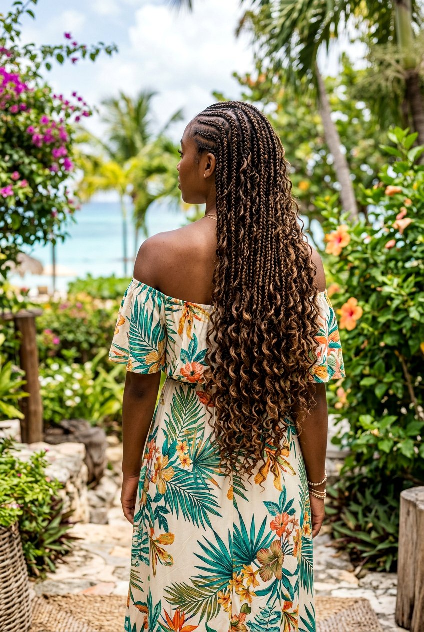 Goddess Braids For Resort Trips - 20 resort hairstyles for women - 20 resort hairstyles for women