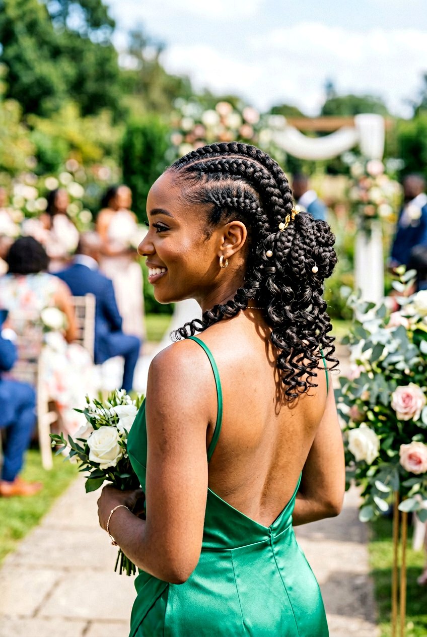 Goddess Braids Updo for Bridesmaids - 20 bridesmaid hairstyles with braids - 20 bridesmaid hairstyles with braids
