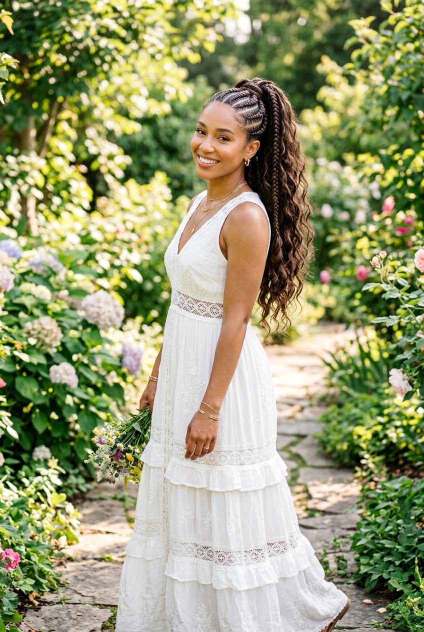 Goddess Feed In Braids Ponytail - 20 feed in braids ponytail - 20 feed in braids ponytail