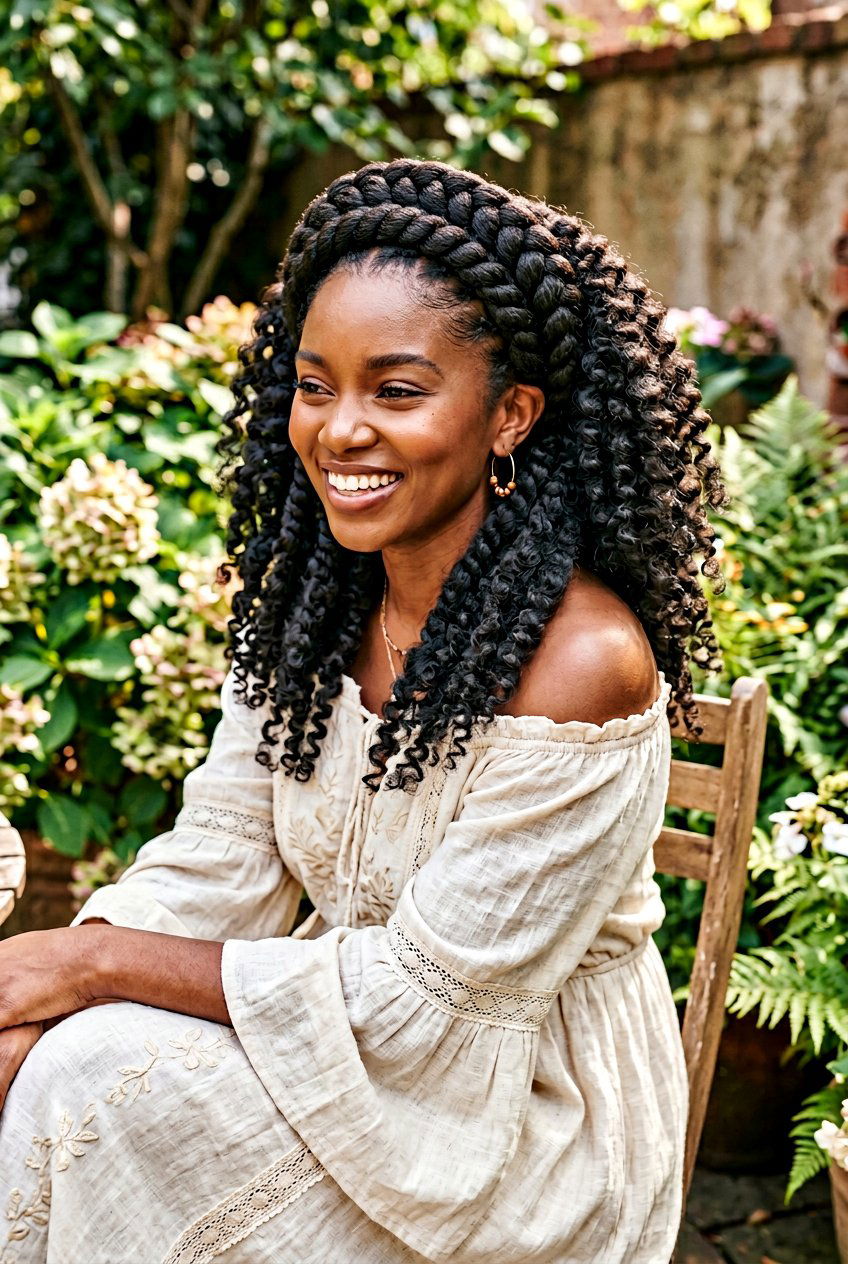 Goddess Flat Twist Crown - 20 flat twist crown hairstyle - 20 flat twist crown hairstyle