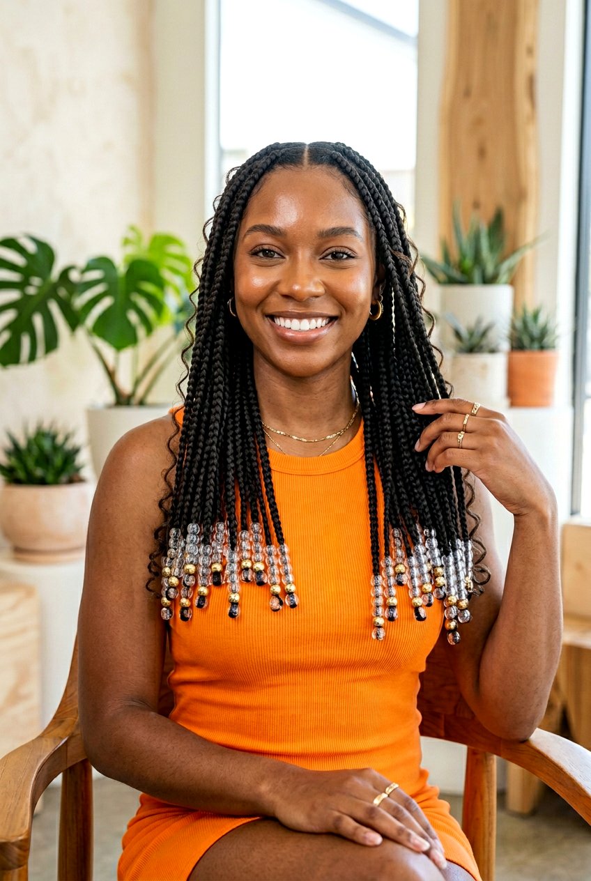 Goddess Knotless Braids With Beads - 20 goddess knotless braids styles - 20 goddess knotless braids styles