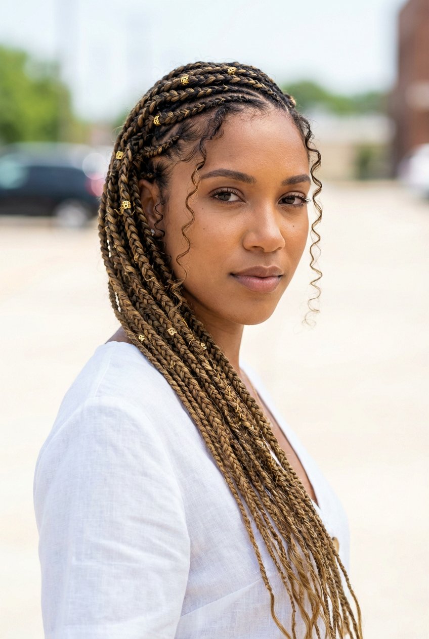 Goddess Lemonade Braids - 20 lemonade braids hairstyles - 20 lemonade braids hairstyles