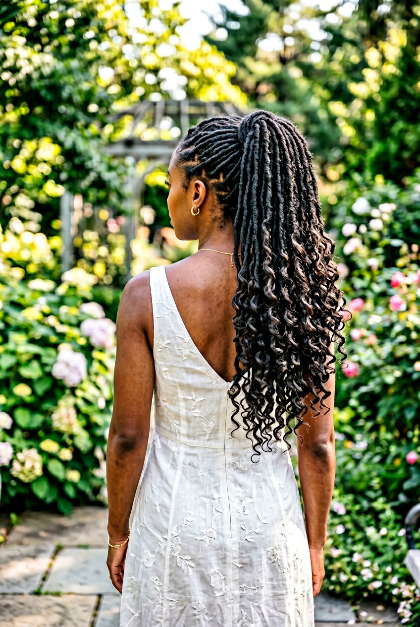 Goddess Loc Ponytail - 20 faux loc ponytail hairstyles - 20 faux loc ponytail hairstyles