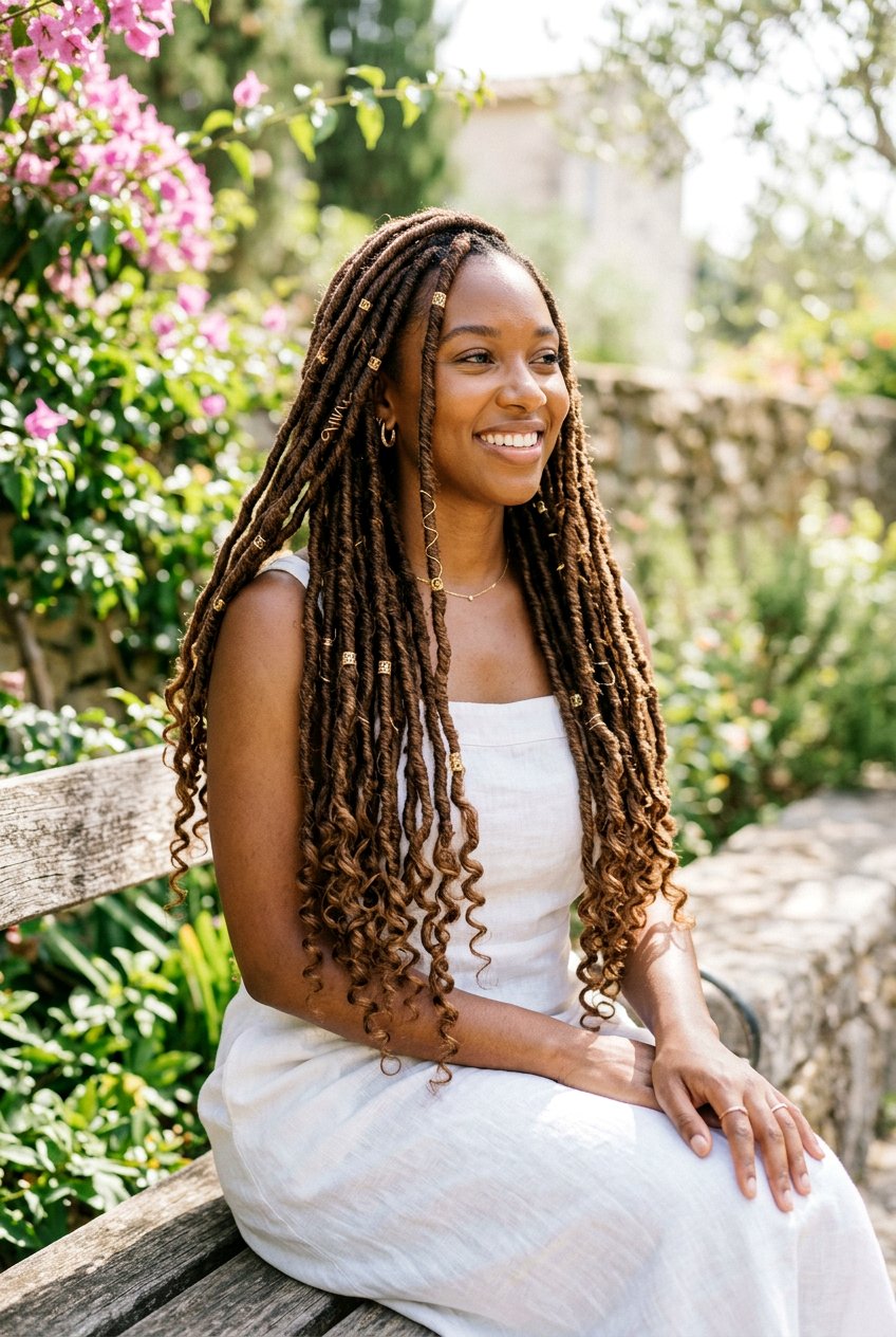 Goddess locs for women - 20 braided loc styles for women - 20 braided loc styles for women