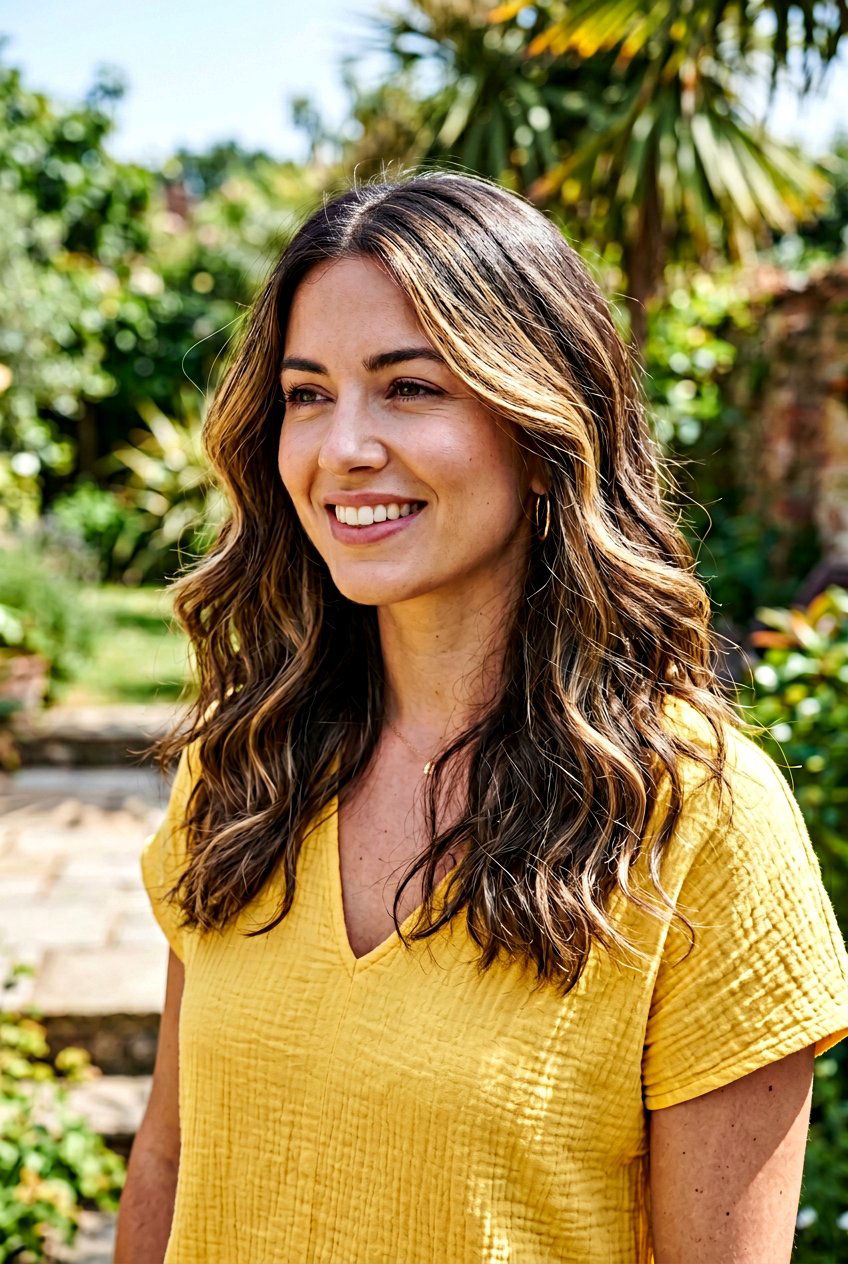 Golden Babylights Dark Brunette Hair - 20 babylights for dark brunette hair - 20 babylights for dark brunette hair