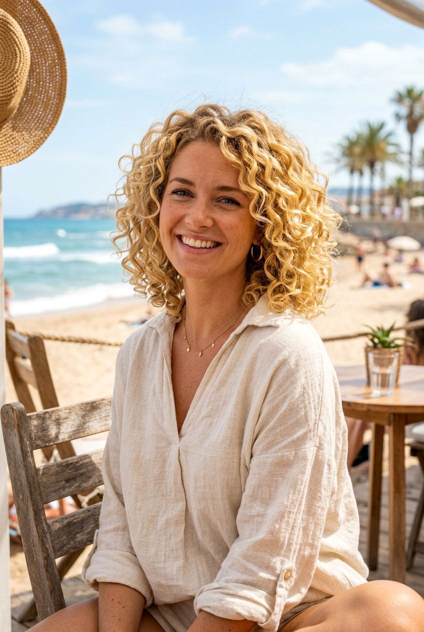 Golden Blonde Curly Bob - 20 blonde curly bob color ideas - 20 blonde curly bob color ideas