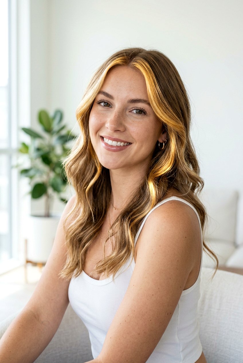 Golden Blonde Face Framing - 20 creamy blonde with face framing highlights - 20 creamy blonde with face framing highlights