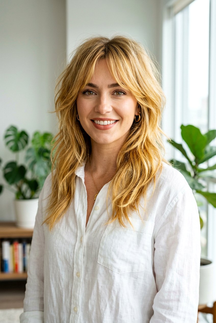 Golden Blonde Shag Haircut - 20 blonde shag hair color ideas - 20 blonde shag hair color ideas