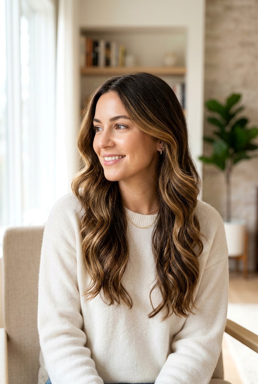 Golden Bronde Balayage On Brown Hair - 20 golden bronde balayage - 20 golden bronde balayage