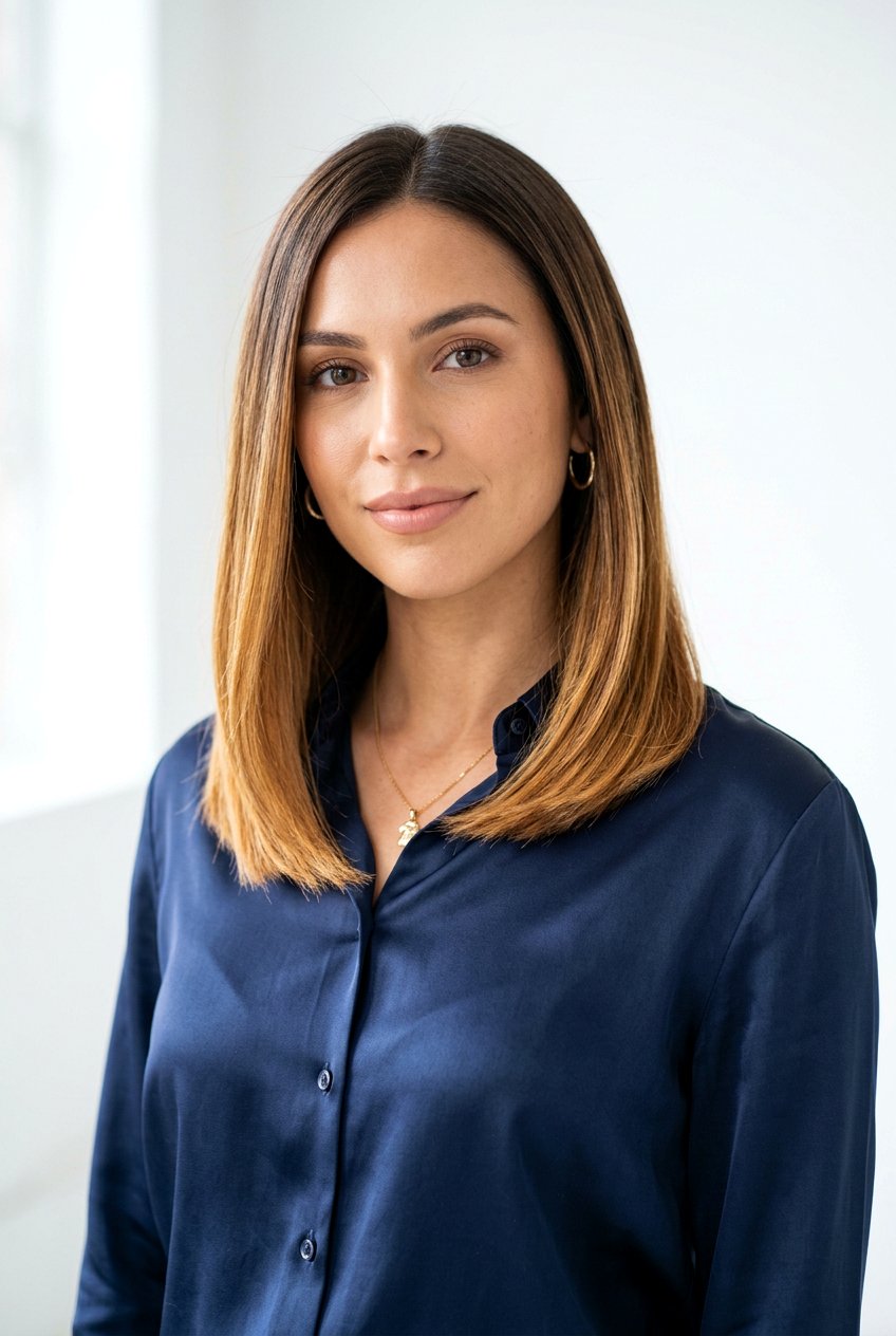 Golden Bronze Balayage Lob - 20 brunette lob balayage ideas - 20 brunette lob balayage ideas