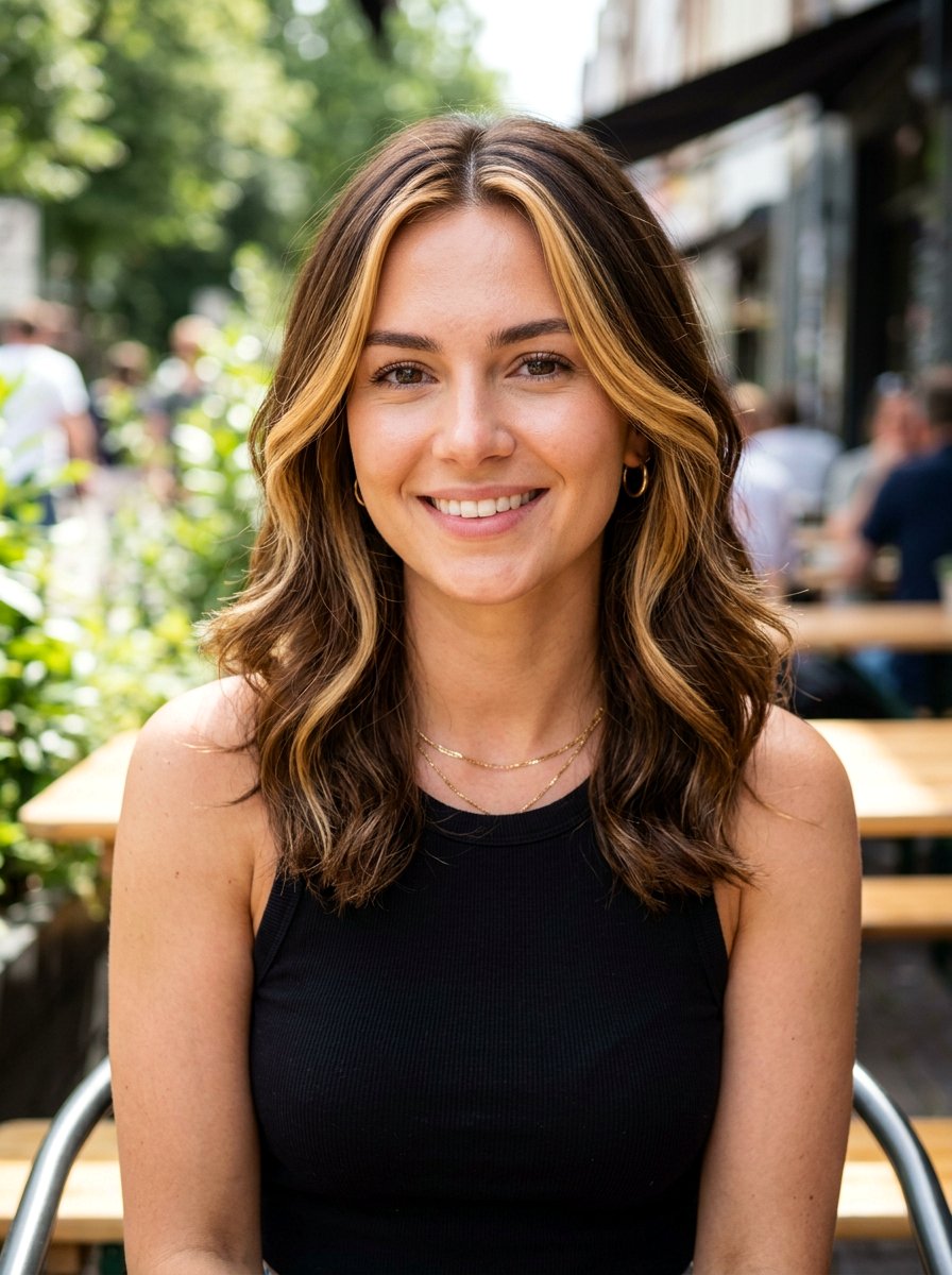 Golden Brunette Face Framing Highlights - 20 summer golden brunette highlights - 20 summer golden brunette highlights