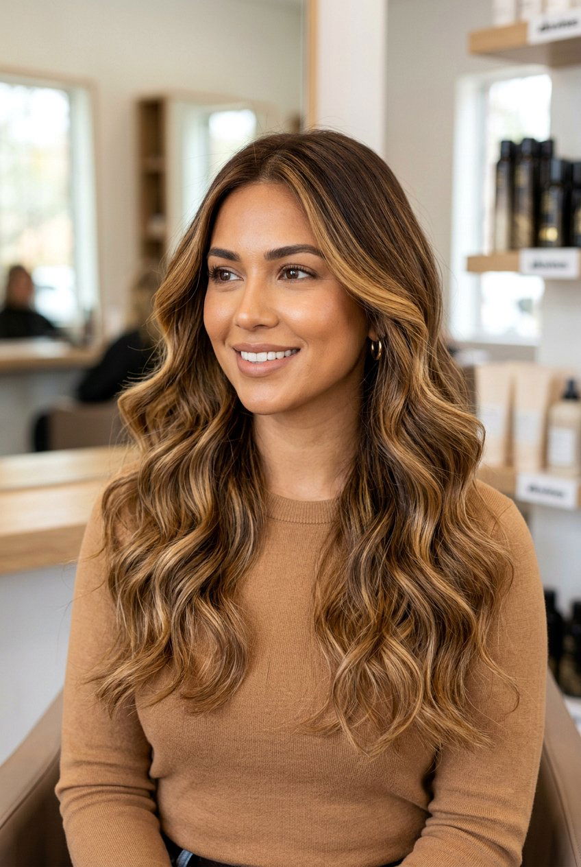Golden Caramel Balayage For Warm Medium Skin - 20 caramel balayage for warm skin tones - 20 caramel balayage for warm skin tones