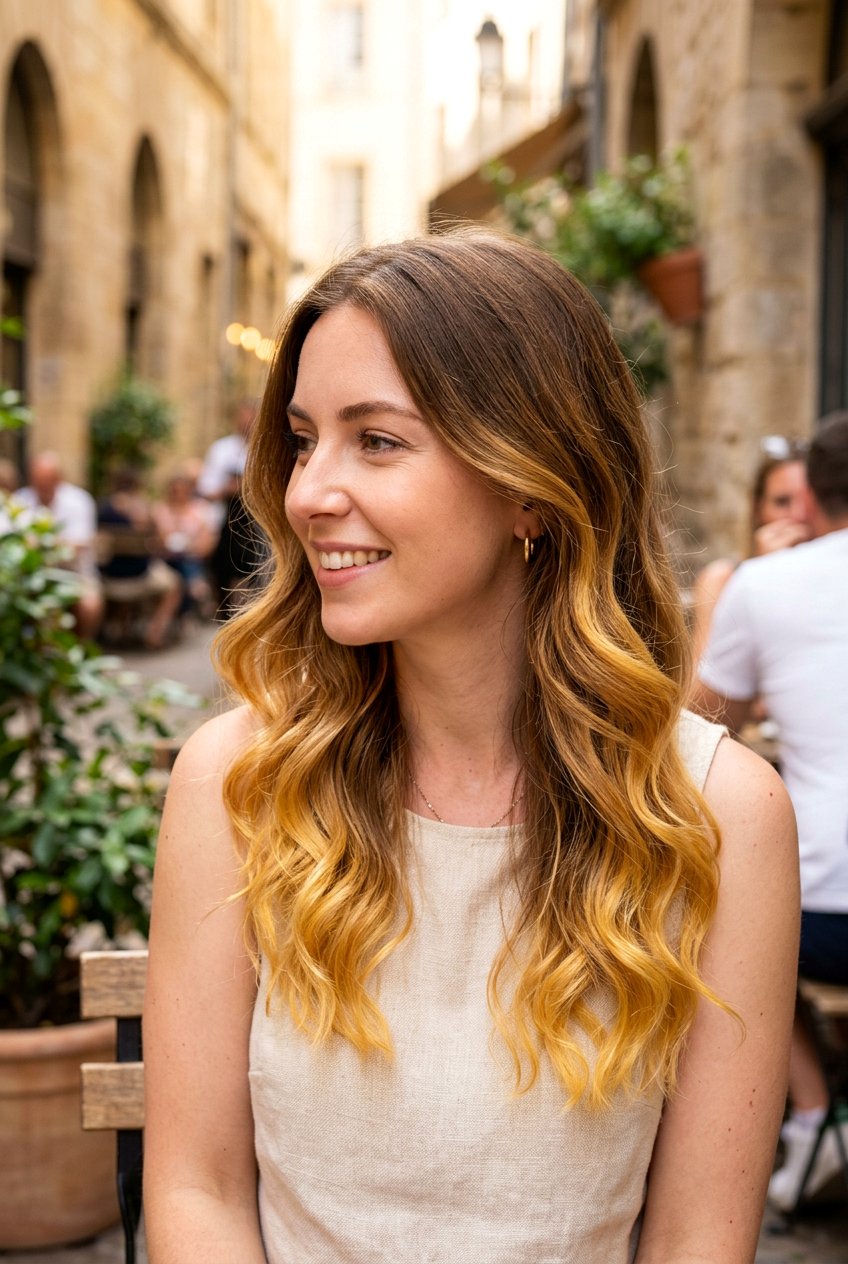 Golden Caramel Ombre For Sun Kissed Look - 20 caramel ombre hair - 20 caramel ombre hair