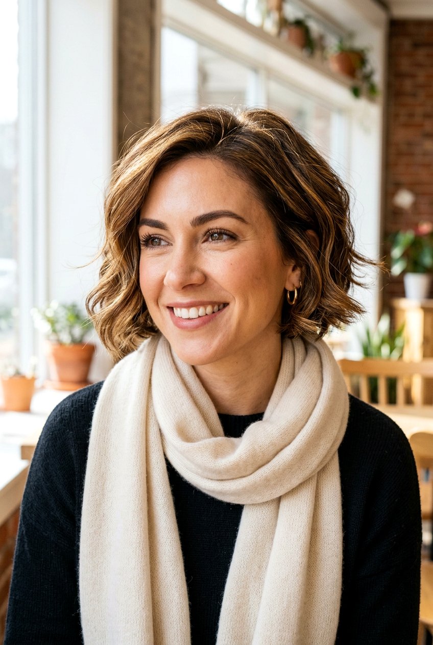 Golden Chestnut Highlights On Fine Hair Bob - 20 warm chestnut highlights for mature women - 20 warm chestnut highlights for mature women