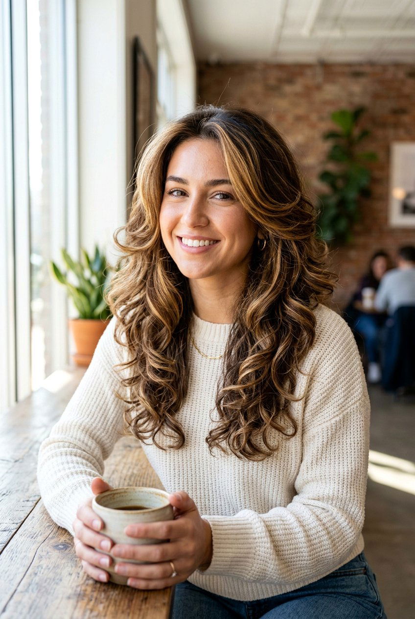 20 Golden Highlights on Brunette Hair for a Sun-Kissed Look