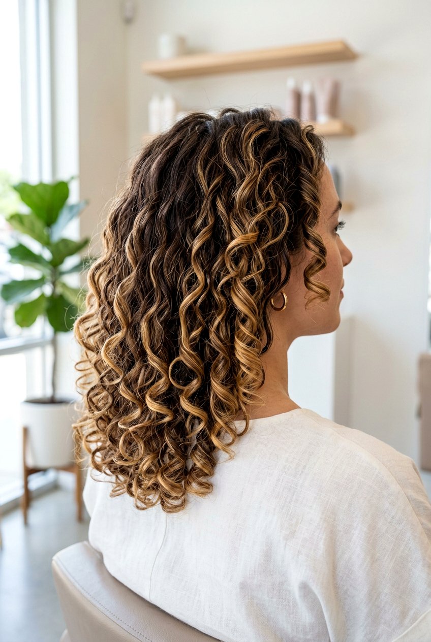 Golden Honey Balayage For Curly Hair - 20 golden honey balayage - 20 golden honey balayage
