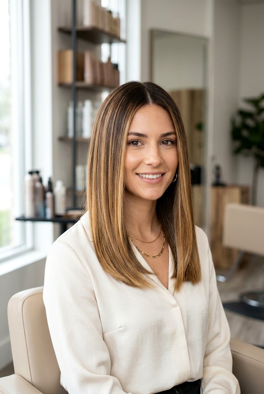 Golden Honey Balayage For Straight Hair - 20 golden honey balayage - 20 golden honey balayage