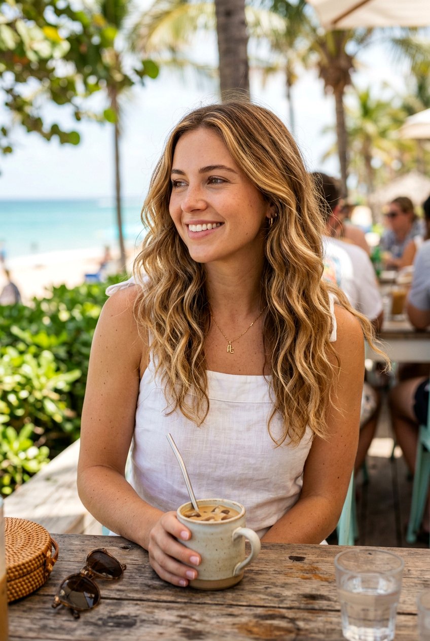 Golden Honey Balayage For Wavy Hair - 20 golden honey balayage - 20 golden honey balayage