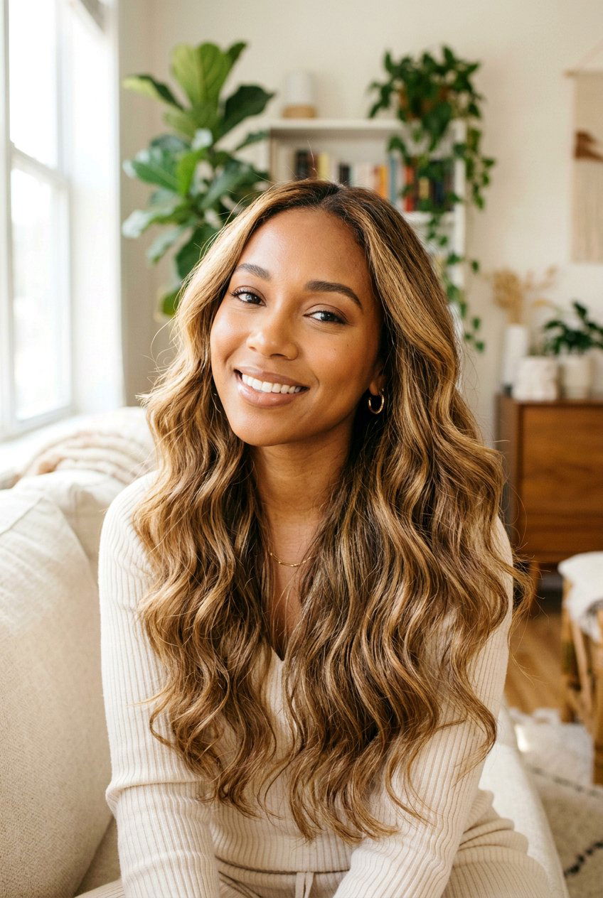 Golden Honey Bronde for Brown Skin - 20 best blonde hair color for brown skin - 20 best blonde hair color for brown skin